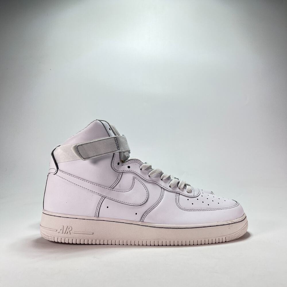 Nike Air Force 1 High 07 Triple White Casual Sneakers CW2290-111 Men's Size 14